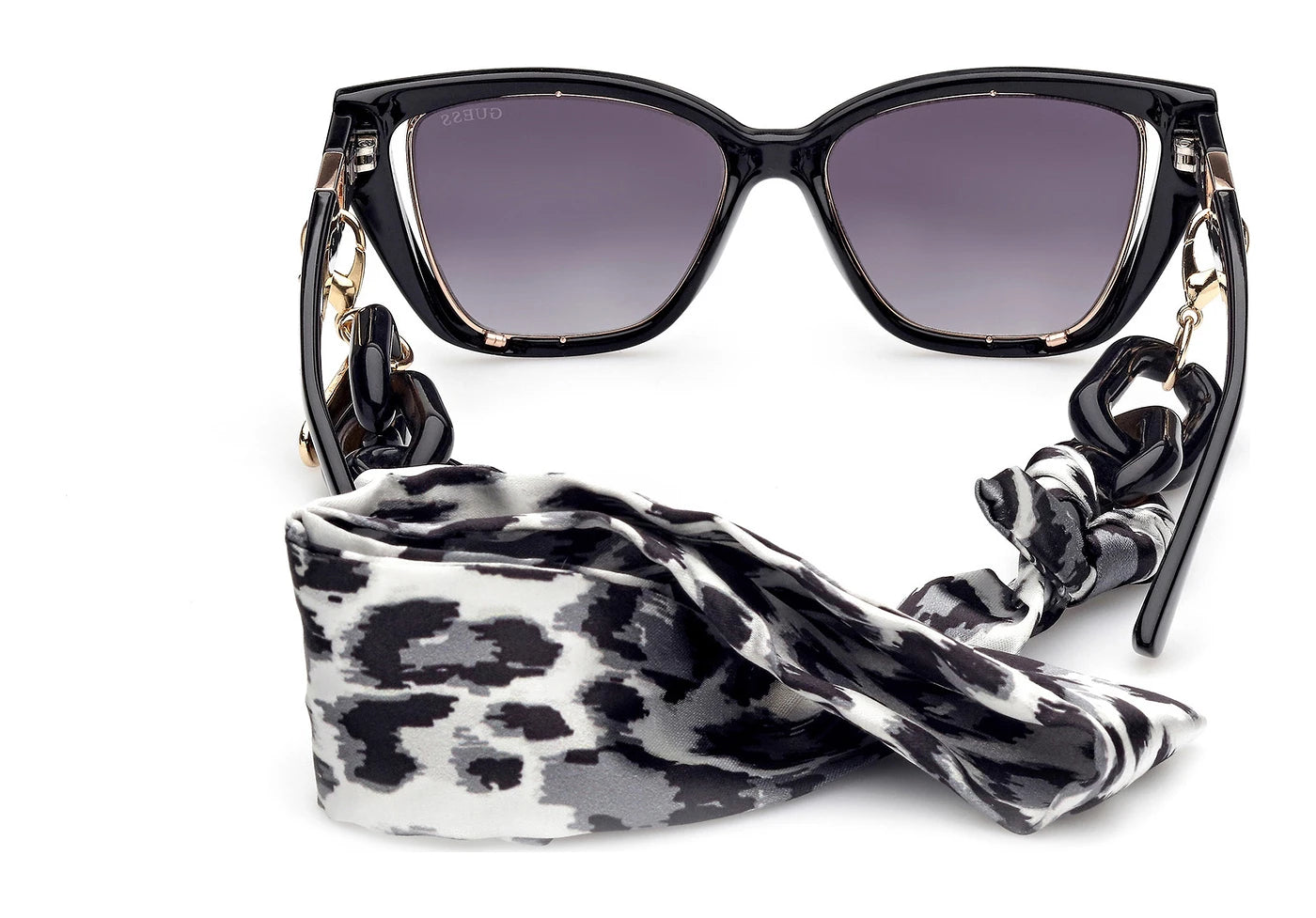 Guess GU7816 01B black women sunglasses front view